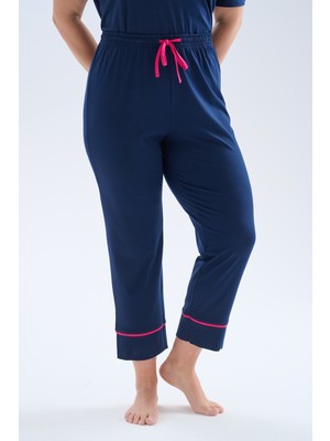 Hays Kadın Plus Size Pamuklu Uzun Pijama Altı