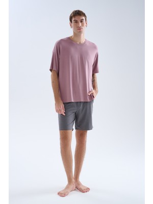 Syah Erkek Modal Kısa Kollu Pijama Üstü