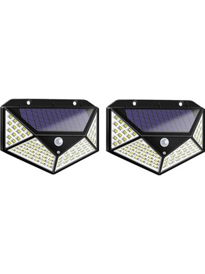Flameer Hareket Sensörlü Dış Mekan Lambası, Bahçe Duvarı, LED Güneş Enerjili Lamba, Duvar Lambası, D