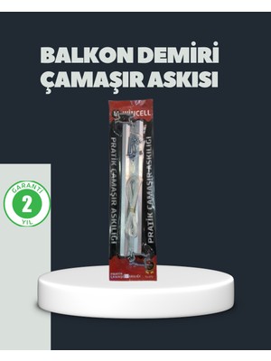 Balkon Demiri Çamaşır Askısı Kare Demirlere Uygun Dayanıklı Tasarım - Lisinya