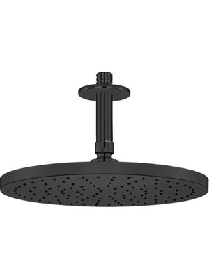 Eca - Myra Tavandan Duş Başlığı Seti 255 mm Mat Siyah Outlet - 102145033C1-