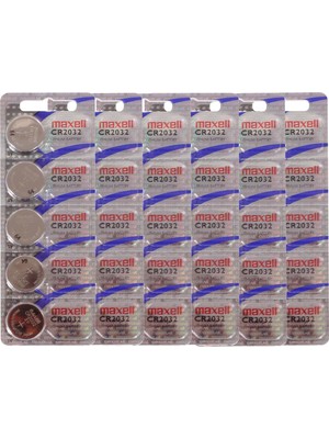 Maxell Speaksmart® 10 x CR2032 Lityum Düğme Pil (3 V, 10 Adet) Uk Paketi, 30 Gümüş