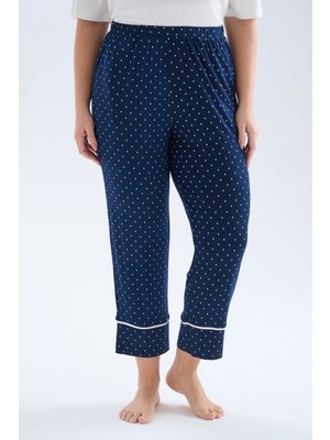 Hays Kadın Plus Size Viskoz Cepli Uzun Pijama Altı