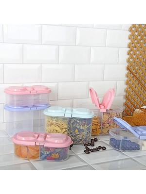 ALK 2 Bölmeli Saklama ve Erzak Kabı 1200 ml