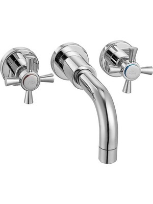 Eca - Quadrille Aplike Lavabo Bataryası Sıva Altı Dahil Outlet - 102106029-