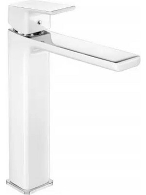Eca - Tiera Bi Color Yüksek Tip Lavabo Bataryası Beyaz Outlet - 104888002-