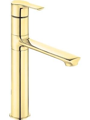 Eca - Luna Yüksek Tip Lavabo Bataryası Altın Outlet - 102808949-