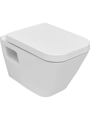 Serel - Diagonal Asma Klozet 53 × 35,5 cm %25 Su Tasarruflu Outlet - DG10ODS110H-