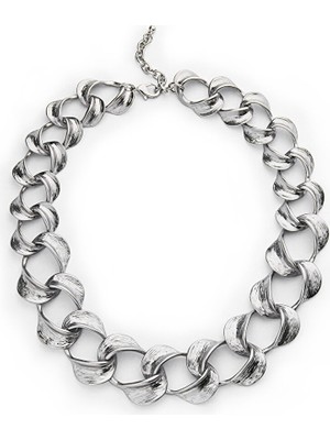 Twist Amorf Metal Zincir Kolye  TW6260051029122