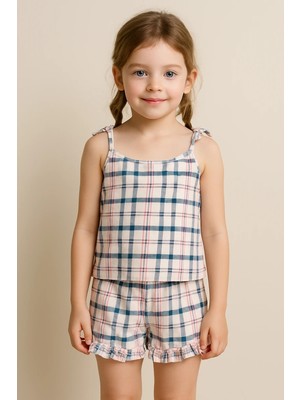 Hays Kız Çocuk Pamuklu Ip Askılı Atlet Şortlu Pijama Takımı