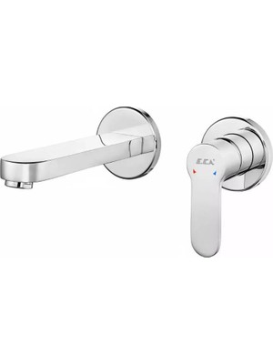 Eca - Nita Ankastre Lavabo Bataryası Sıva Üstü Grubu Çift Rozet Outlet - 102167608-YY-