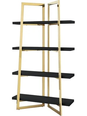 Vivense Nysa Kitaplık, Gold Siyah
