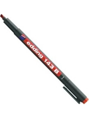 Edding E-143B 1-3mm Asetat Kalem Kirmizi Adet