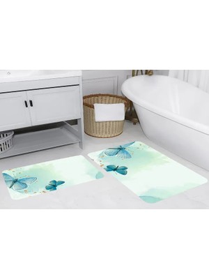 Vivense Rovigo Home Dijital Baskılı Ikili Banyo Paspas Takımı, RVG5256