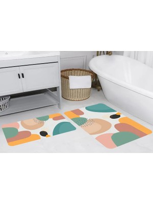 Vivense Rovigo Home Dijital Baskılı Ikili Banyo Paspas Takımı, RVG5266