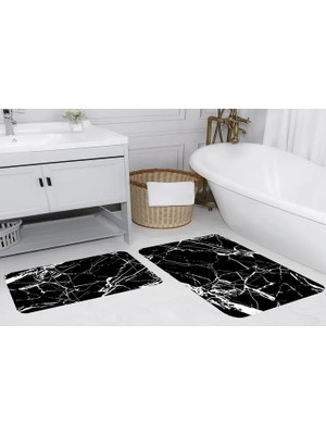 Vivense Rovigo Home Dijital Baskılı Ikili Banyo Paspas Takımı RVG5100