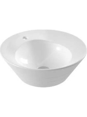Serel - Poseidon Tezgâh Üstü Çanak Lavabo (45 × 45 Cm) Batarya Delikli Outlet - PS33TXS110H-
