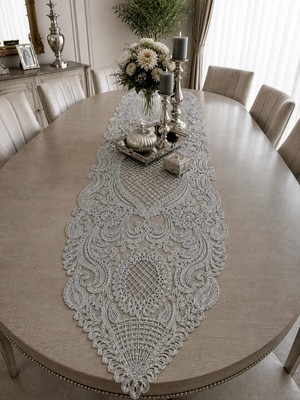 Lena Maison Saray Lüks Nakış Işlemeli Battal Boy Runner 135 CMX45 cm
