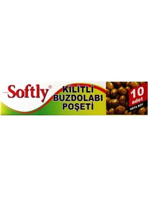 Kilitli Buzdolabı Poşeti - 10'lu Paket - Orta Boy