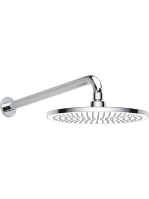 Eca - Purity Duvardan Duş Başlığı Seti 23 cm Yuvarlak Outlet - 102145049-
