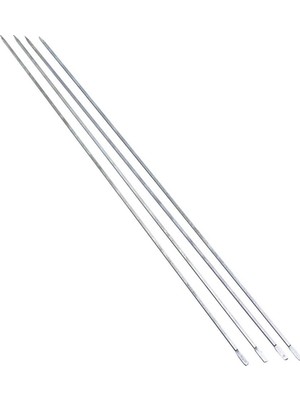 Ince Kare Kesim Metal Ciğer ve Domates Şişi - 50 cm