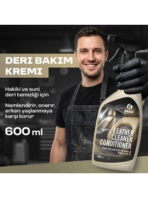 Grass Leather Cleaner 600 ml Oto Deri Koltuk Temizleyici ve Döşeme Bakım Spreyi