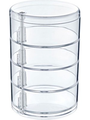 ALK Buffer® 4 Katlı Dönebilen Şeffaf Takı Organizer Düzenleyici