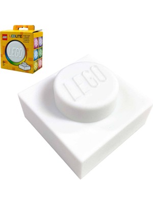 Iq Ikonik 1x1 Plakalı Gece Lambası - Beyaz (LP50), Gençler, Çocuklar ve Yetişkinler Için Yumuşak Sil