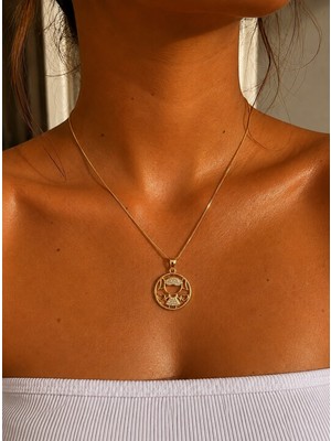 Moda Gold Renk Kalpli Kız Çocuğu Tasarım Kadın Kolye