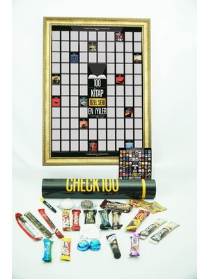 CHECK100 Hediye Seti Özel Seri Kazıkazan 100 Kitap Posteri