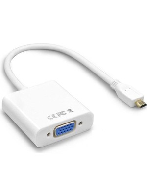 Generic Micro HDMI To VGA Çevirici Dönüştürücü Adaptör (Ses Destekli)