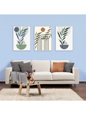 Kutup Yıldızı Tasarım Atölyesi 3 Parçalı Mdf Tablo Seti 20X30 cm – Modern Dekoratif Duvar Tablosu | Uv Baskılı