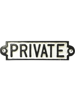 Rolson Kreatif Kraft 83516 'private' Cast Sign