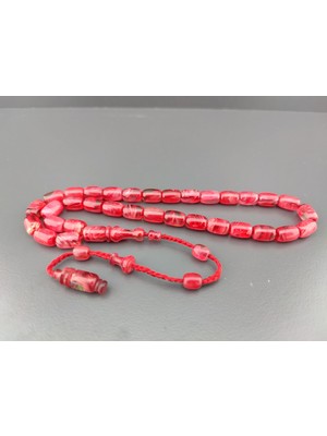 İskeçe Tesbih Isa Balkaya Usta Eseri Kat Kat Ipe Dizili (Eski Usul) Havşalı Eski Sıkma Kehribar Sertifikalı 10269