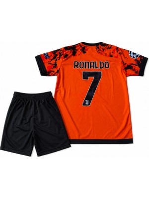 Candy Cup Yeni Sezon 2026/2027 Juventus Turuncu Ronaldo  Çocuk 2li Set