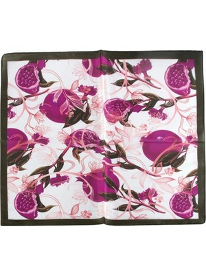 Eco Lounge Nar Desenli Zr Şifon Fular 50*50 cm