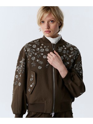 Twist Boncuk Işlemeli Bomber Mont TW6260012014022