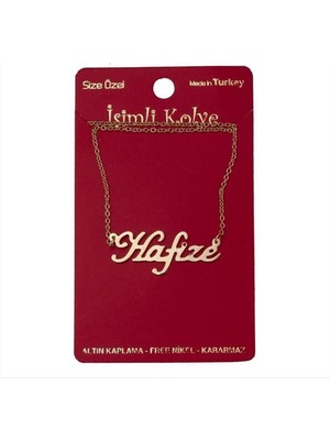 Bijuteri Net Hafize Isimli Kolye (Kişiye Özel) - Sarı