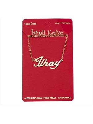 Bijuteri Net Ilkay Isimli Kolye (Kişiye Özel) - Sarı