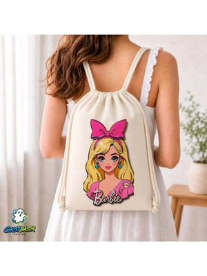 Ghostbastır Design Barbie Büzgülü Keten Çanta C210