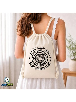 Ghostbastır Design Sadd Sports Club Büzgülü Keten Çanta C267