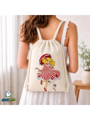 Ghostbastır Design Şeker Kız Candy Büzgülü Keten Çanta C306
