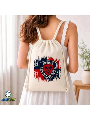 Ghostbastır Design Mersin Idman Yurdu Büzgülü Keten Çanta C185