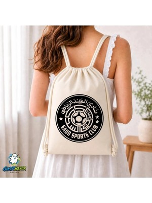 Ghostbastır Design Sadd Sports Club Büzgülü Keten Çanta C266