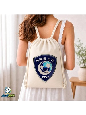 Ghostbastır Design Al Hilal S. F.c Büzgülü Keten Çanta C010