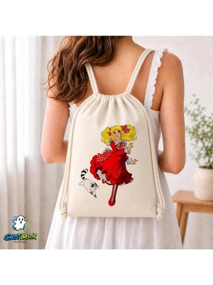 Ghostbastır Design Şeker Kız Candy Büzgülü Keten Çanta C305