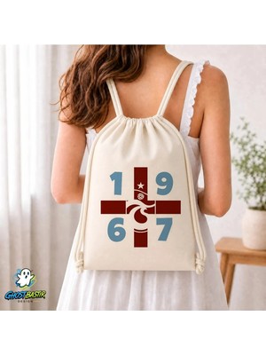 Ghostbastır Design Trabzonspor Büzgülü Keten Çanta C049