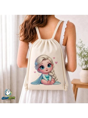 Ghostbastır Design Elsa Büzgülü Keten Çanta C091