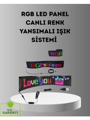 ALK Akıllı LED Matrix Panel – USB Bağlantılı, Kaydırmalı Yazı ve Animasyon Desteği