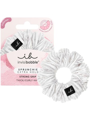 Invisibobble Sprunchie Extra Hold Pure White 1 Adet Güçlü Kumaş Toka